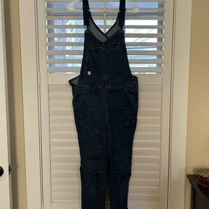 Duluth Trading Co Dark Blue Denim Overalls